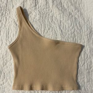 Beige crop top